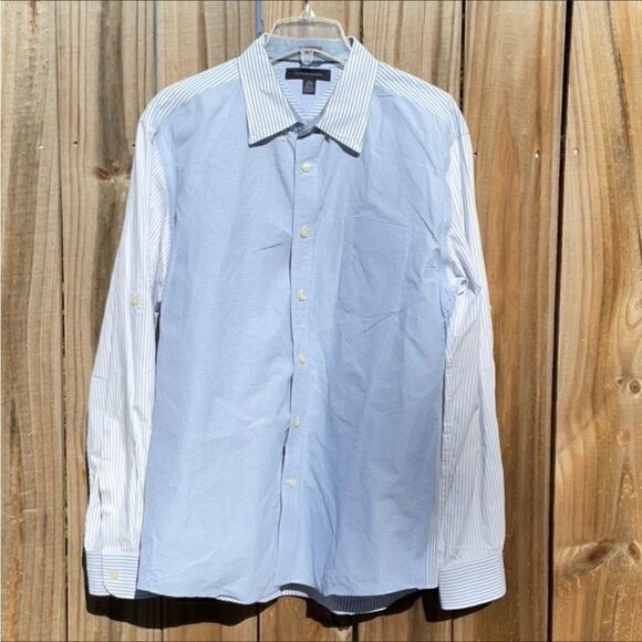 🔥 Take 50% OFF- Tommy Hilfiger Men’s Mixed Striped Shirt, Size-XL - Picture 1 of 7